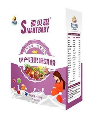 愛(ài)貝聰孕產(chǎn)婦果味奶粉400g盒