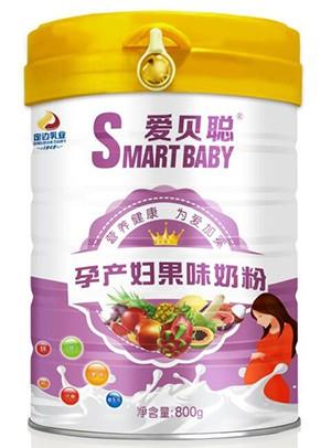 愛(ài)貝聰孕產(chǎn)婦果味奶粉800g罐