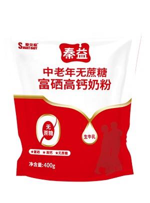 秦益中老年無蔗糖富硒高鈣奶粉