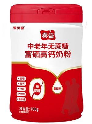秦益中老年無(wú)蔗糖富硒高鈣奶粉